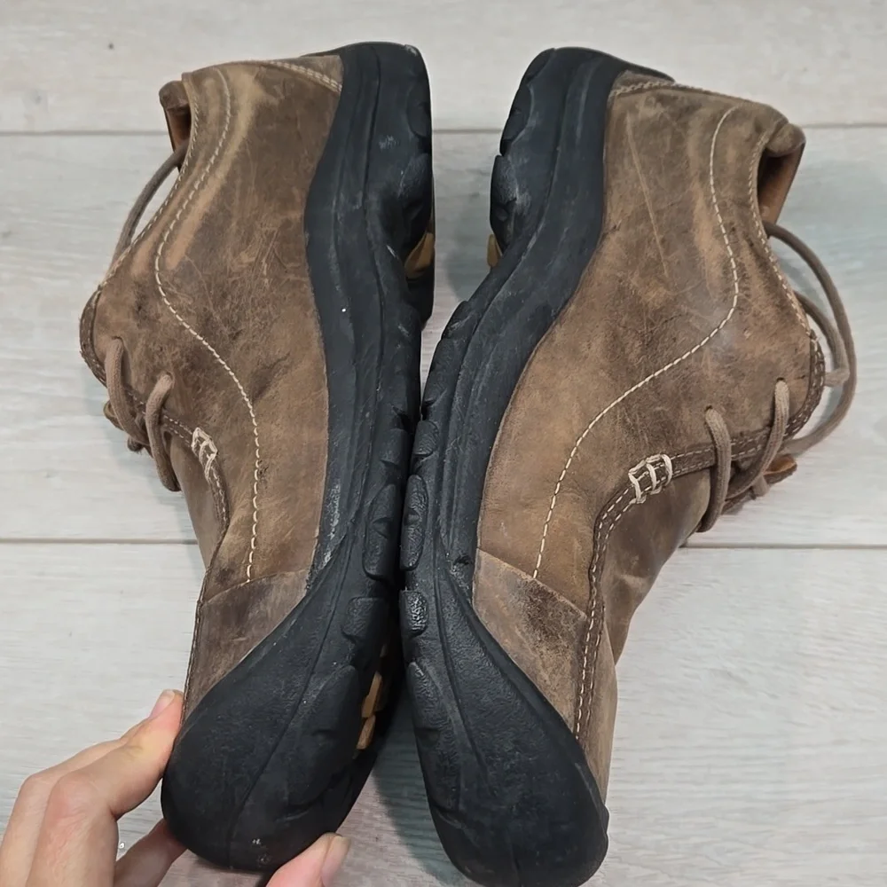 Keen Men's Brown Casual Leather Sneakers Shoes Boots Sz 9